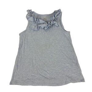Circo Girls' Light Blue Ruffled Tank Top - Size M (7/8)